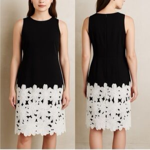 Daniel Cremieux Dresses & Skirts - Daniel Cremieux Maritza black and white floral embroidered sleeveless midi dress
